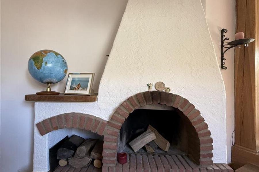 offener Kamin im Kaminzimmer