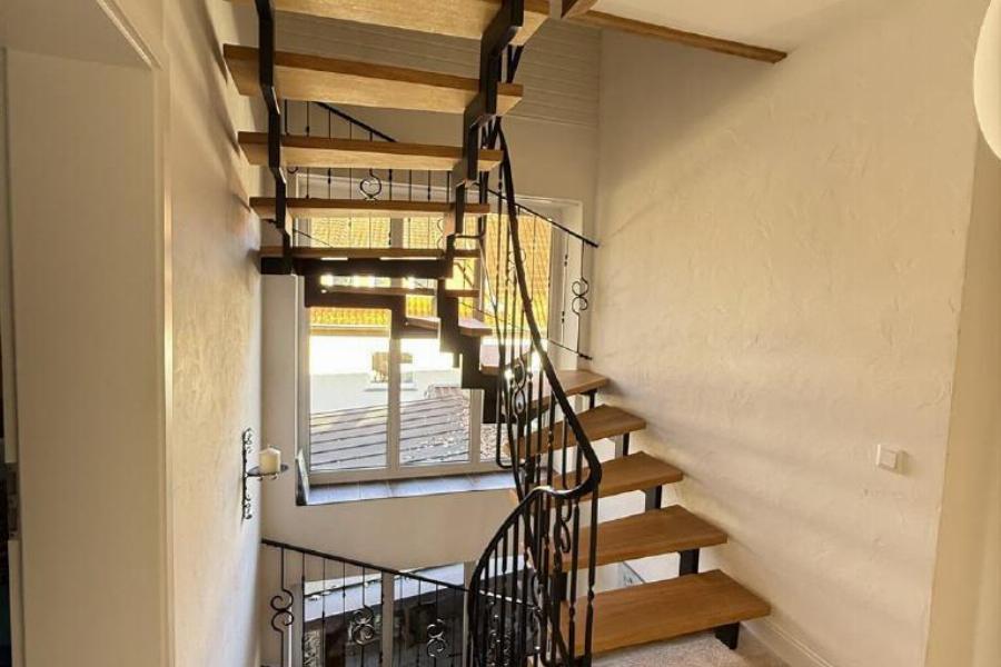 Treppe ins Dachgeschoss